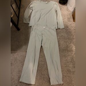 Lake Long-Long Weekend Set Green and White Stripe Medium